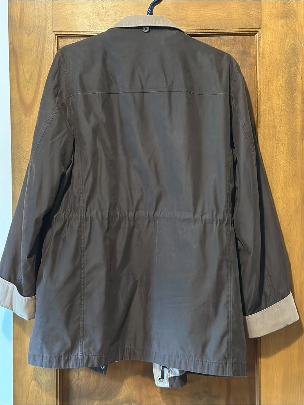 Vintage Lizwear Plaid Lined Chore Coat Utility Jacket Brown Medium